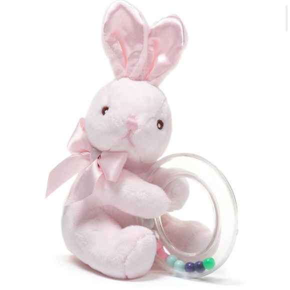 Stuffed Rattle Rings Toys | Bearington Baby Cottontail Plush Stuffed Toy Ring Rattle 55 ...